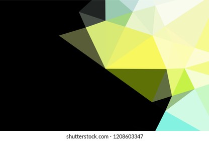 Light Green, Yellow vector shining hexagonal background. Shining colored illustration in a Brand new style. The textured pattern can be used for background.