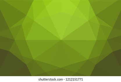 Light Green, Yellow vector shining hexagonal background. Colorful abstract illustration with gradient. The completely new template can be used for your brand book.