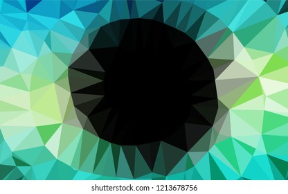 Light Green, Yellow vector shining hexagonal template. A completely new color illustration in a vague style. A completely new design for your business.