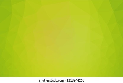 Light Green, Yellow vector shining hexagonal template. Creative illustration in halftone style with gradient. The polygonal design can be used for your web site.