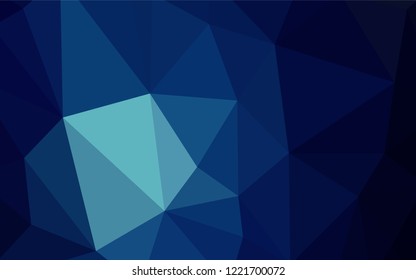 Light Green, Yellow vector shining triangular cover. Shining polygonal illustration, which consist of triangles. New template for your brand book.