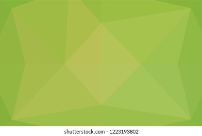 Light Green, Yellow vector shining hexagonal background. A vague abstract illustration with gradient. A completely new template for your business design.