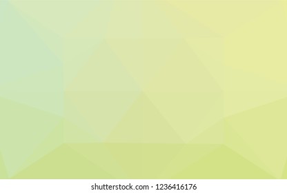 Light Green, Yellow vector shining hexagonal background. Colorful illustration in abstract style with gradient. A new texture for your design.