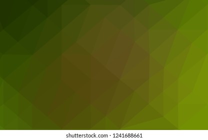Light Green, Yellow vector shining triangular template. A completely new color illustration in a vague style. Brand new style for your business design.