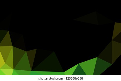 Light Green, Yellow vector shining hexagonal background. A vague abstract illustration with gradient. A completely new template for your business design.