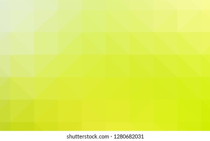 Light Green, Yellow vector shining triangular layout. Colorful illustration in polygonal style with gradient. A completely new design for your leaflet.