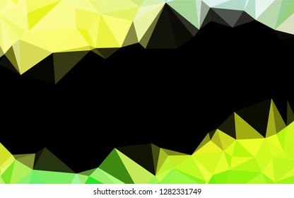 Light Green, Yellow vector shining hexagonal pattern. Colorful abstract illustration with gradient. A completely new design for your business.