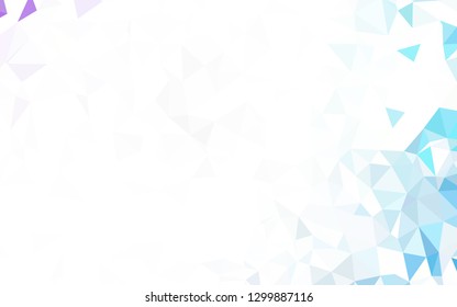 Light Green, Yellow vector shining triangular background. Shining colorful illustration with triangles. Polygonal design for your web site.