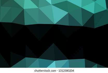 Light Green, Yellow vector shining triangular pattern. Modern geometrical abstract illustration with gradient. Elegant pattern for a brand book.