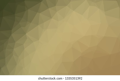 Light Green, Yellow vector shining triangular template. Colorful abstract illustration with gradient. Brand new style for your business design.
