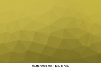 Light Green, Yellow vector shining triangular background. Modern geometrical abstract illustration with gradient. Brand new design for your business.