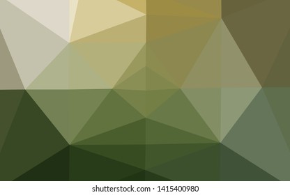 Light Green, Yellow vector shining triangular template. A completely new color illustration in a vague style. Template for your brand book.