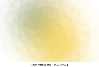 Light Green, Yellow vector shining triangular template. Colorful illustration in abstract style with gradient. Textured pattern for background.