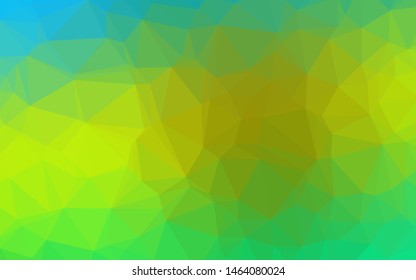 Light Green, Yellow vector shining triangular background. An elegant bright illustration with gradient. Polygonal design for your web site.