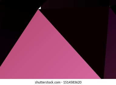 Light Green, Yellow vector shining triangular layout. Colorful abstract illustration with triangles. Polygonal design for your web site.