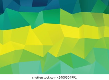 Light Green, Yellow vector shining triangular background. An elegant bright illustration with gradient. Completely new template for your business design.