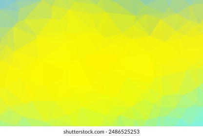 Verde claro, Vector amarillo brillante Plantilla triangular. Ilustración de colores brillantes en un nuevo estilo. Diseño completamente nuevo para su negocio.