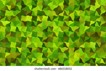 Light Green, Yellow vector shining cranked background. A vague circumflex abstract illustration with gradient. The completely new template can be used for your brand book.