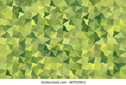 Light Green, Yellow vector shining cranked background. Shining illustration, which consist of blurred lines. The polygonal design can be used for your web site.