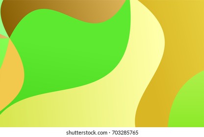 Light Green, Yellow vector shining cranked background. Creative illustration in halftone arched style with gradient. Brand-new design for your business.