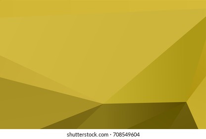 Light Green, Yellow vector shining triangular background. A vague abstract illustration with gradient. Triangular pattern for your business design.