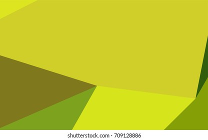 Light Green, Yellow vector shining triangular background. A vague abstract illustration with gradient. The polygonal design can be used for your web site.