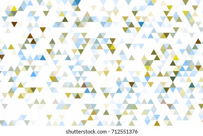 Light Green, Yellow vector shining triangular template. Colorful illustration in abstract style with gradient. A new texture for your design.