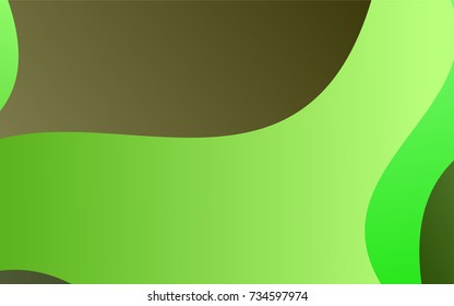 Light Green, Yellow vector shining cranked template. Creative geometric illustration in Origami style with gradient. A new texture for your design.