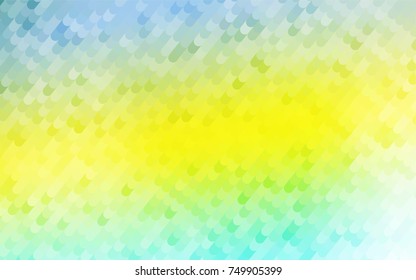 Light Green, Yellow vector shining cranked pattern. Curved geometric sample with gradient.  The pattern of curved lines for your business design.