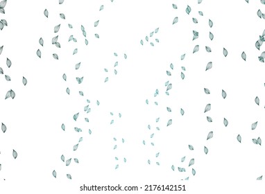 Light Green, Yellow vector sketch pattern. Creative illustration in simple style with leaves. A new texture for your design.