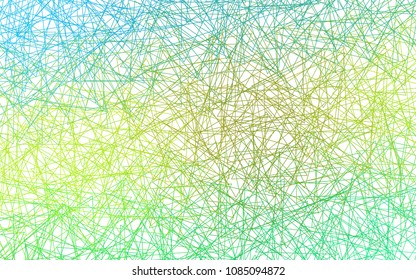 Light Green, Yellow vector of small triangles on white background. Illustration of abstract texture of triangles. Pattern design for banner, poster, cover.