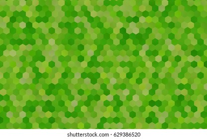 Light green, yellow vector of small triangles on white background. Illustration of abstract texture of triangles. Pattern design for banner, poster, cover.