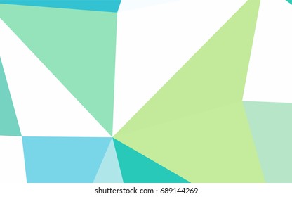 Light Green, Yellow vector of small triangles on white background. Illustration of abstract texture of triangles. Pattern design for banner, poster, cover.