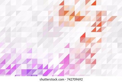 Light Green, Yellow vector of small triangles on white background. Illustration of abstract texture of triangles. Pattern design for banner, poster, cover.