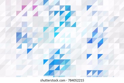 Light Green, Yellow vector of small triangles on white background. Illustration of abstract texture of triangles. Pattern design for banner, poster, cover.