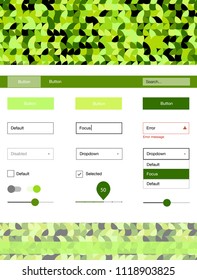 Light Green, Yellow vector style guide with circles. Decorative ui kit design in abstract style with colorful dots. This sample is for your website.