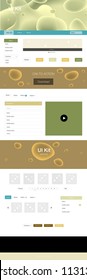 Light Green, Yellow vector style guide with bent lines. Colorful abstract illustration with gradient lines. Simple colorful design for websites.