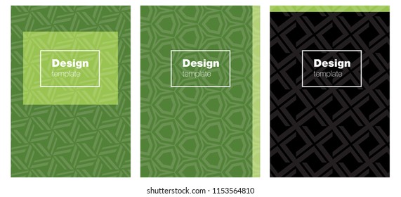 Light Green, Yellow vector style guide for notepads. Glitter abstract design concept with text box. Design for cover of books, notepads.