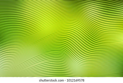 Light Green, Yellow vector template with bent lines. Creative geometric illustration in Origami style with gradient. The template for background of cell phones.