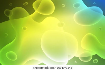 Light Green, Yellow vector template with bent lines. Shining crooked illustration in memphis style. A new texture for your  ad, booklets, leaflets.