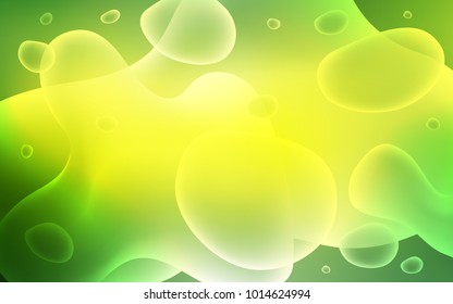 Light Green, Yellow vector template with lava shapes. An elegant bright illustration with gradient. The best blurred design for your business.