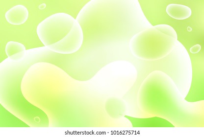 Light Green, Yellow vector template with bent ribbons. Creative illustration in halftone memphis style with gradient. The elegant pattern for brand book.