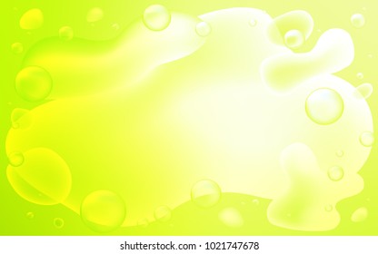 Light Green, Yellow vector template with lava shapes. Creative geometric illustration in memphis style with gradient. The best blurred design for your business.