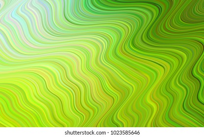 Light Green, Yellow vector template with liquid shapes. A sample with blurred bubble shapes. Brand-new design for your ads, poster, banner.