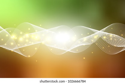 Light Green, Yellow vector template with carnival confetti. Blurred decorative design in anniversary style with confetti. The template can be used as a background for postcards.