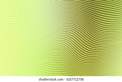 Light Green, Yellow vector template with abstract lines. Shining crooked illustration of lines in a brand-new style. A completely new design for your business.