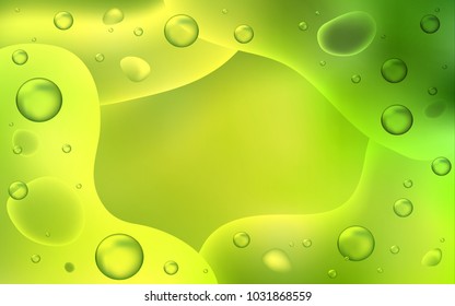 Light Green, Yellow vector template with abstract circles. Shining crooked illustration in memphis style. A completely new memphis design for your business.