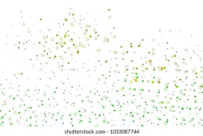 Light Green, Yellow vector  template with circles. Beautiful colored illustration with blurred circles in nature style. Completely new template for your brand book.
