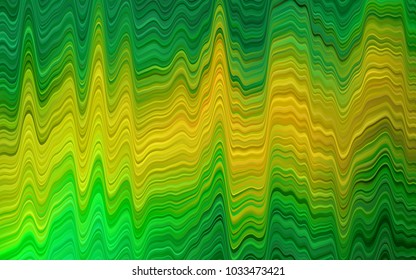 Light Green, Yellow vector template with liquid shapes. Creative geometric illustration in marble style with gradient. Marble design for your web site.