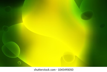 Light Green, Yellow vector template with bent lines. A completely new color illustration in memphis style. Brand-new design for your ads, poster, banner.